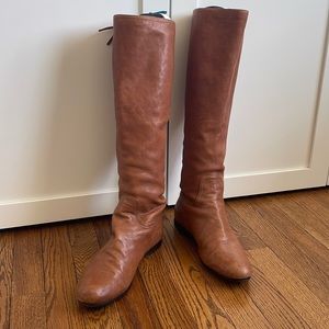 Miu Miu vintage brown knee high leather boots size EU 40